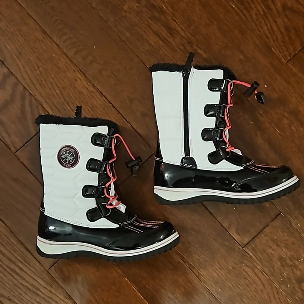Totes Little Girls Sz13 Lined Waterproof Winter Boots